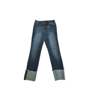 1822 Denim Taylr Womens Jeans Size 6 Blue Cuffed Ankle‎ Skinny Leg